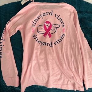 Vineyard Vines breast cancer edition long sleeve shirt